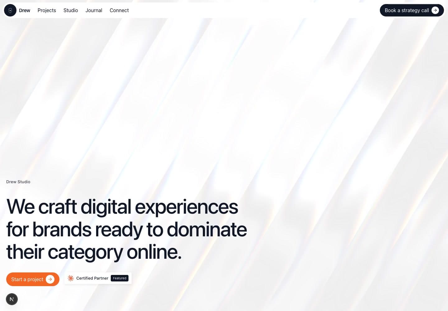 Agency Landing template preview