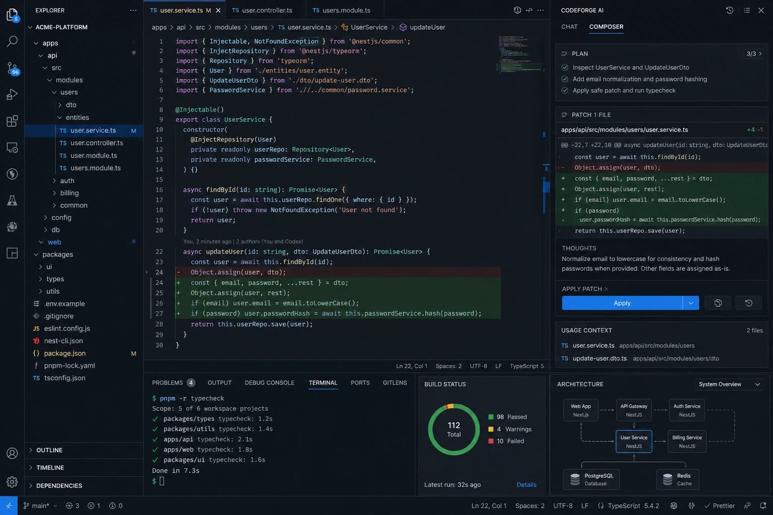 Code Generation demonstration